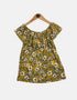 Off-Shoulder Floral Print Dress with Ruffle Detail